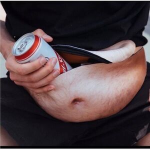 Dad Bod waist pack Novelty hairy belly fanny pack, funny gift idea or costume!